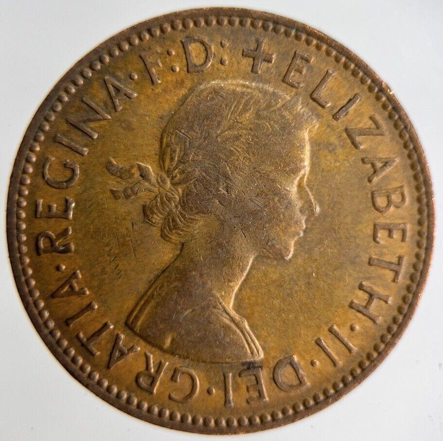 1962 Elizabeth II 2nd Half-Penny Coin | Fine Collectable Grade