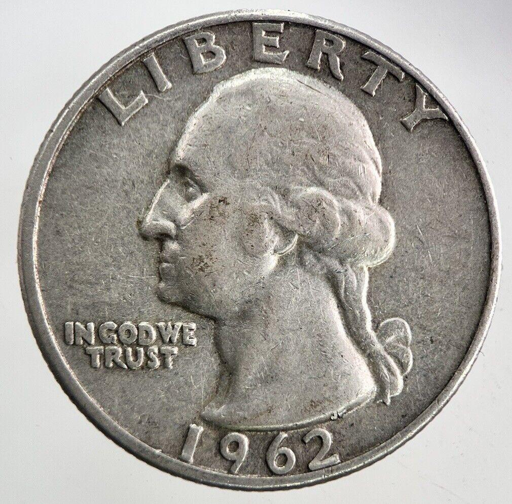 1962-D US USA Quarter Dollar Silver Coin | Fine Collectable Grade