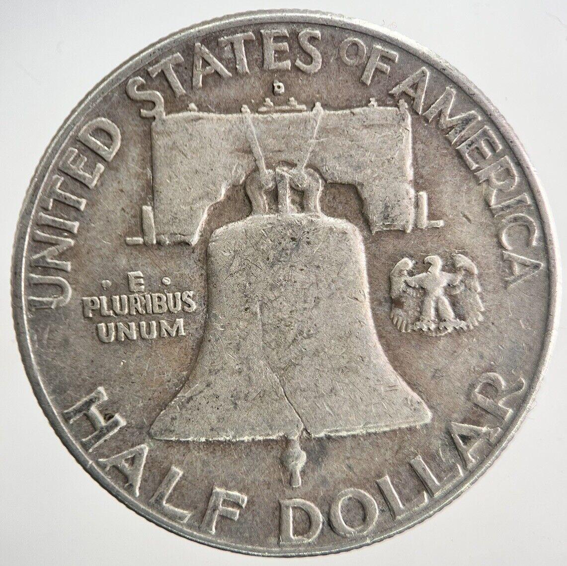 1962-D US Benjamin Half Dollar Silver Coin | Fine Collectable Grade