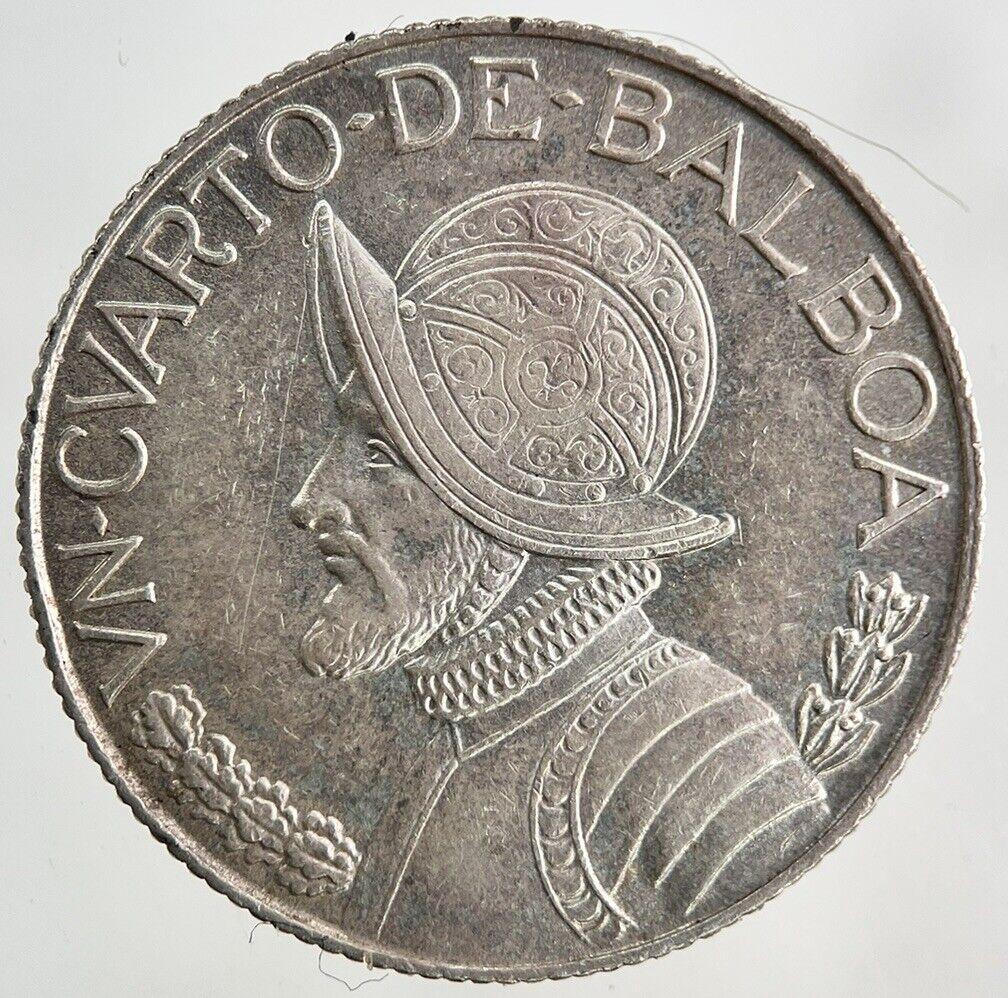 1962 Panama 1/4 Quarter Balboa Silver Coin | Very High Grade