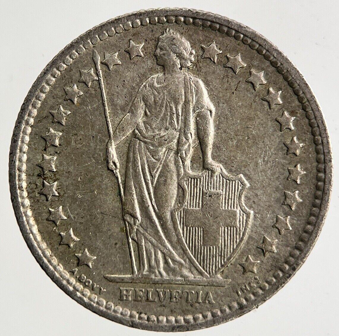 1962 Switzerland Swiss 1/2 Half Franc Silver Coin | Very High Grade