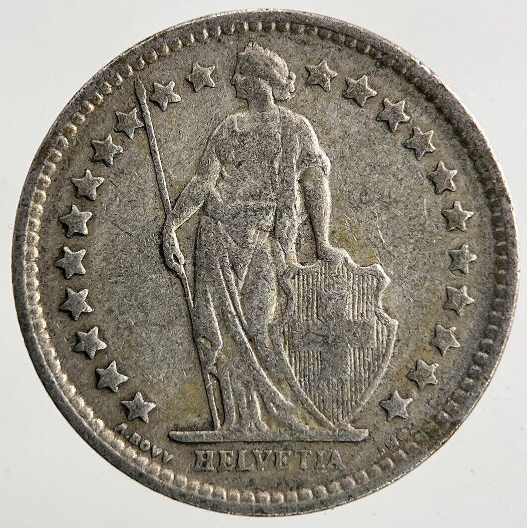 1962 Switzerland Swiss 1/2 Half Franc Silver Coin | Fine Collectable Grade