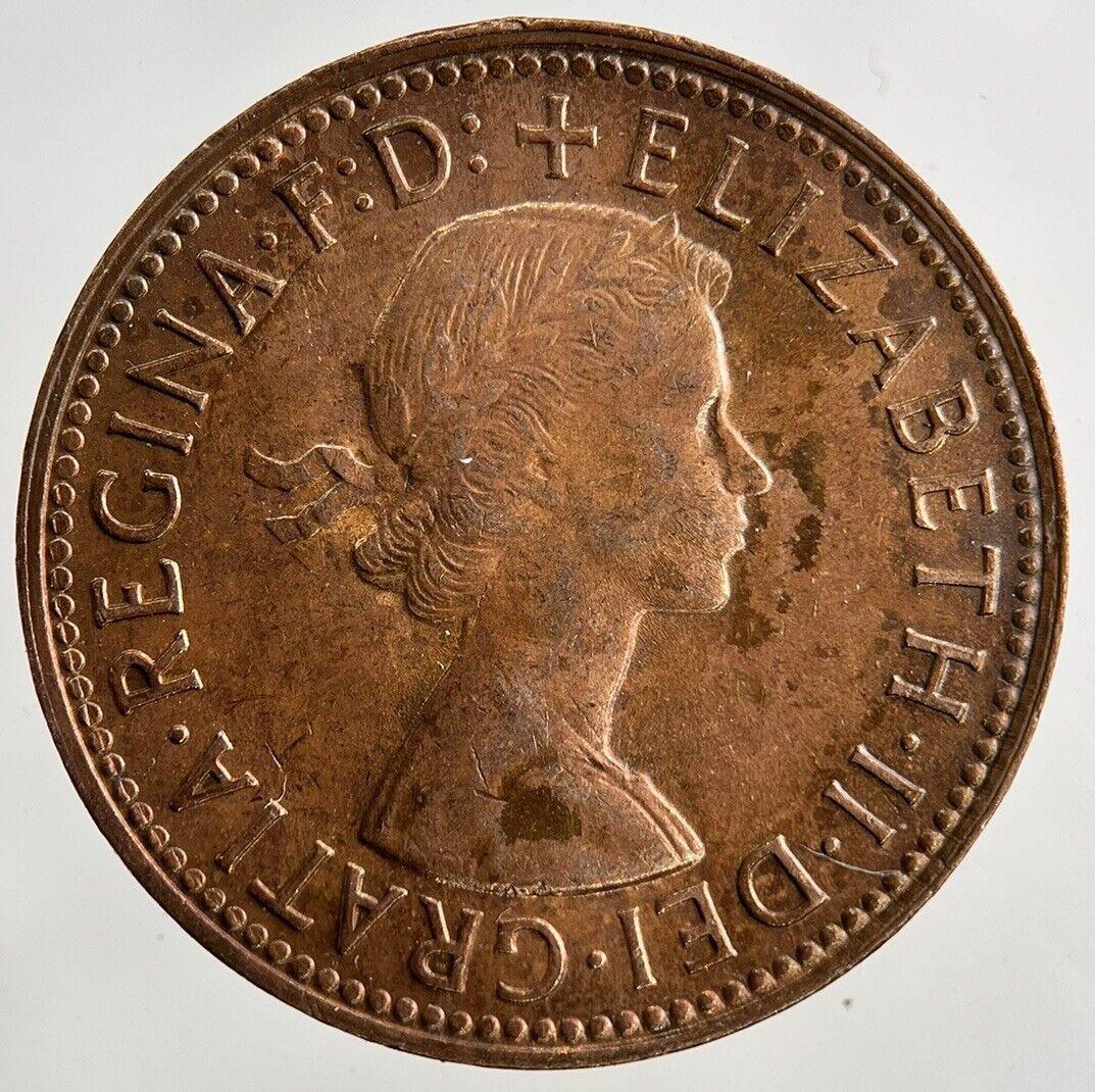 1963 Australia Half-Penny Coin | Fine Collectable Grade
