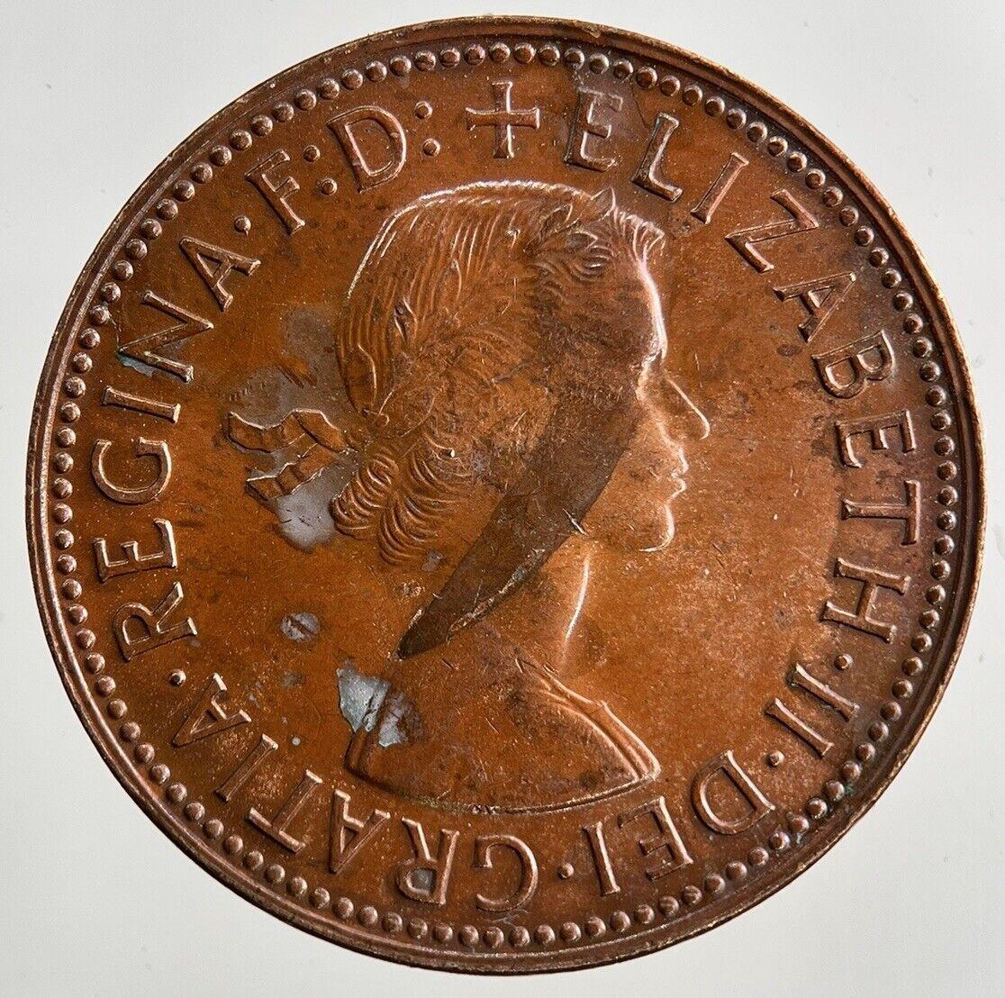 1963 Australia Half-Penny Coin | Fine Collectable Grade