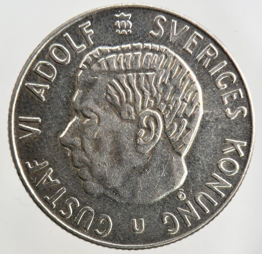 1963 Sweden 1 Krona Silver Coin | Fine Collectable Grade