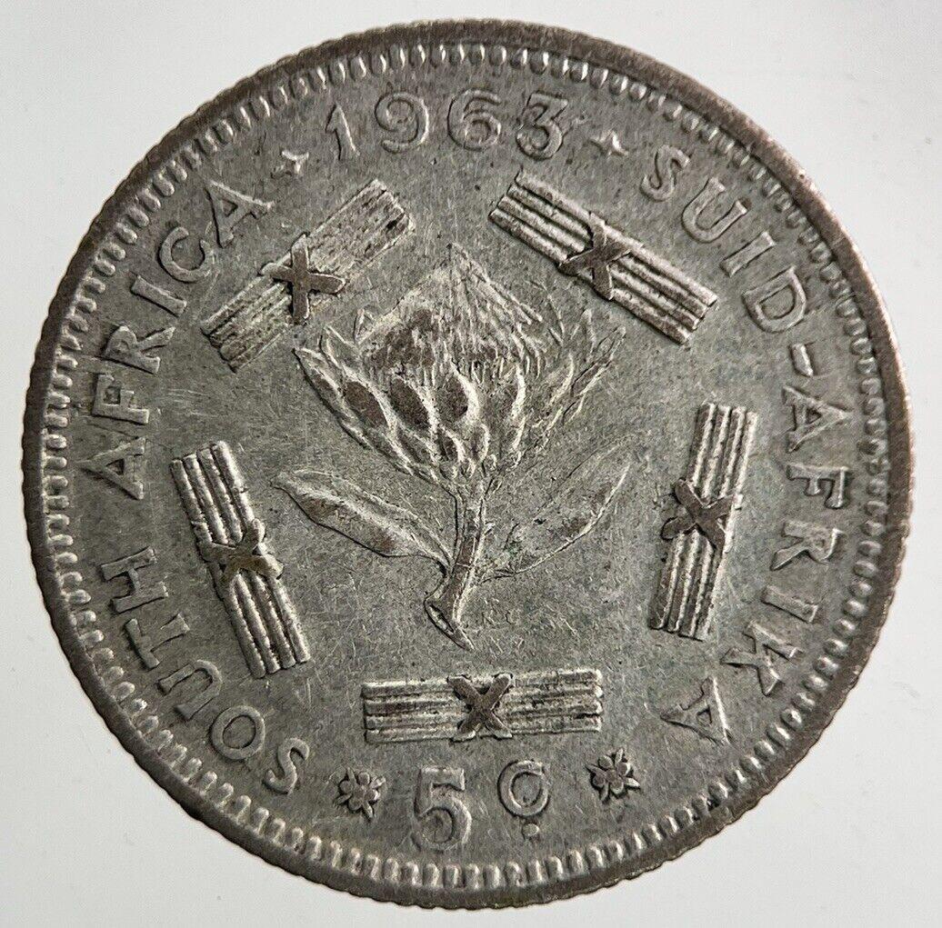 1963 South Africa Sixpence 5c 5 Cents Silver Coin | Very High Grade