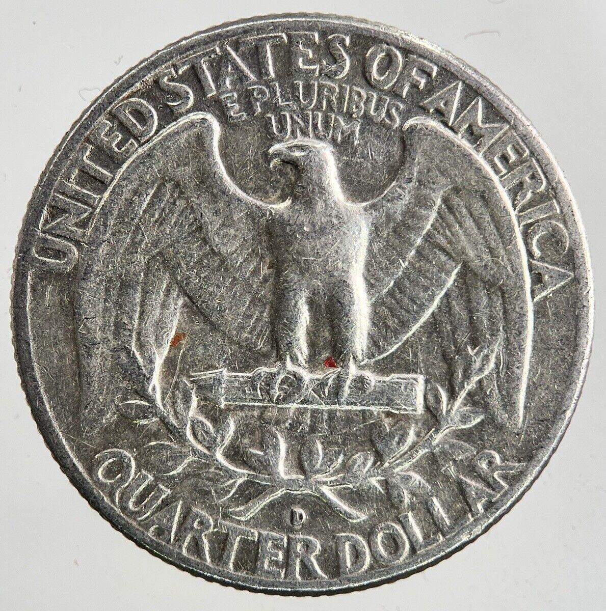 1963-D US USA Quarter Dollar Silver Coin | Fine Collectable Grade