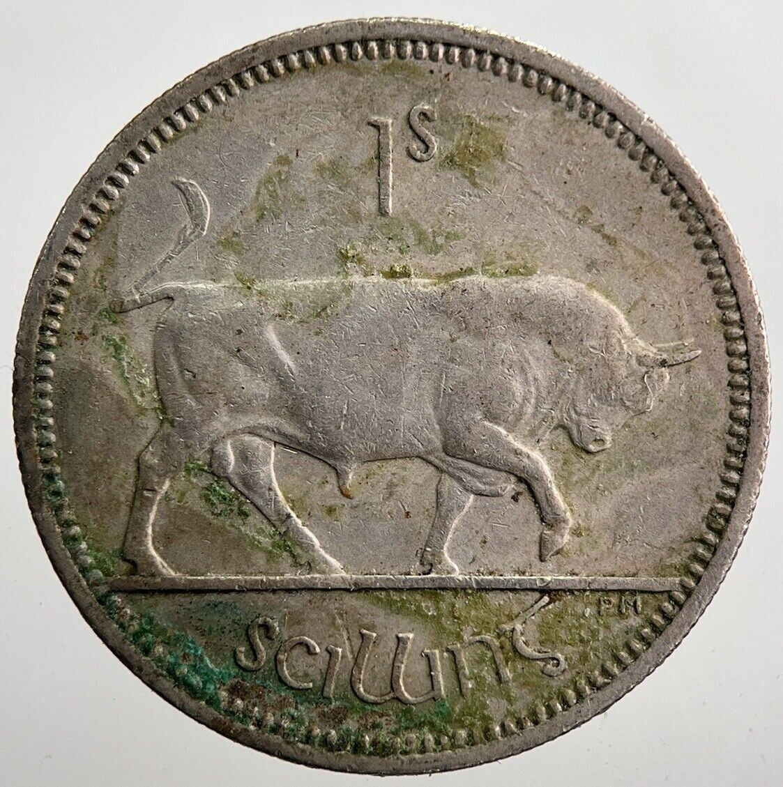 1964 Irish Shilling Bull Coin | Very High Grade | a7973