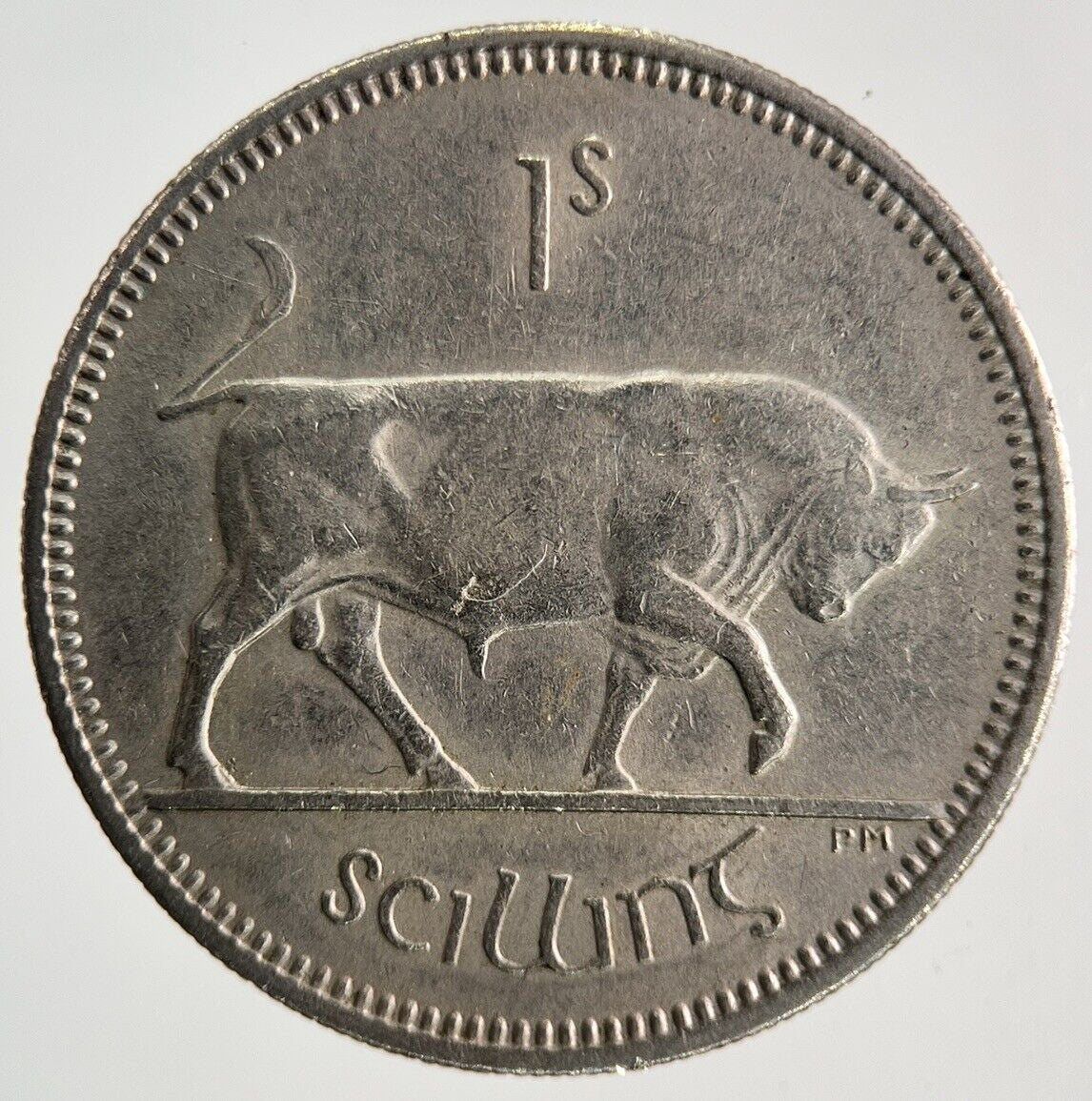 1964 Irish Shilling Bull Coin | Fine Collectable Grade