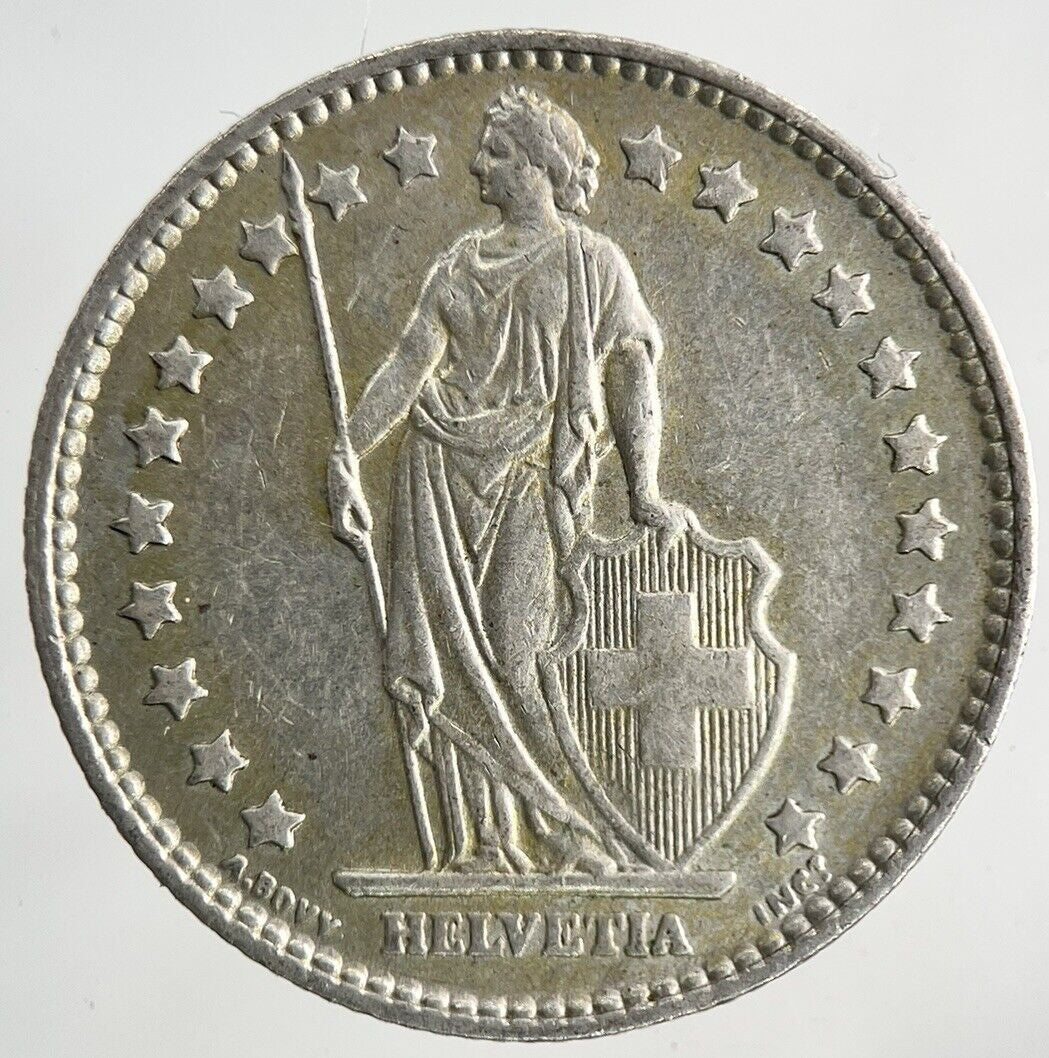 1964 Switzerland Swiss 1 Franc Silver Coin | Very High Grade