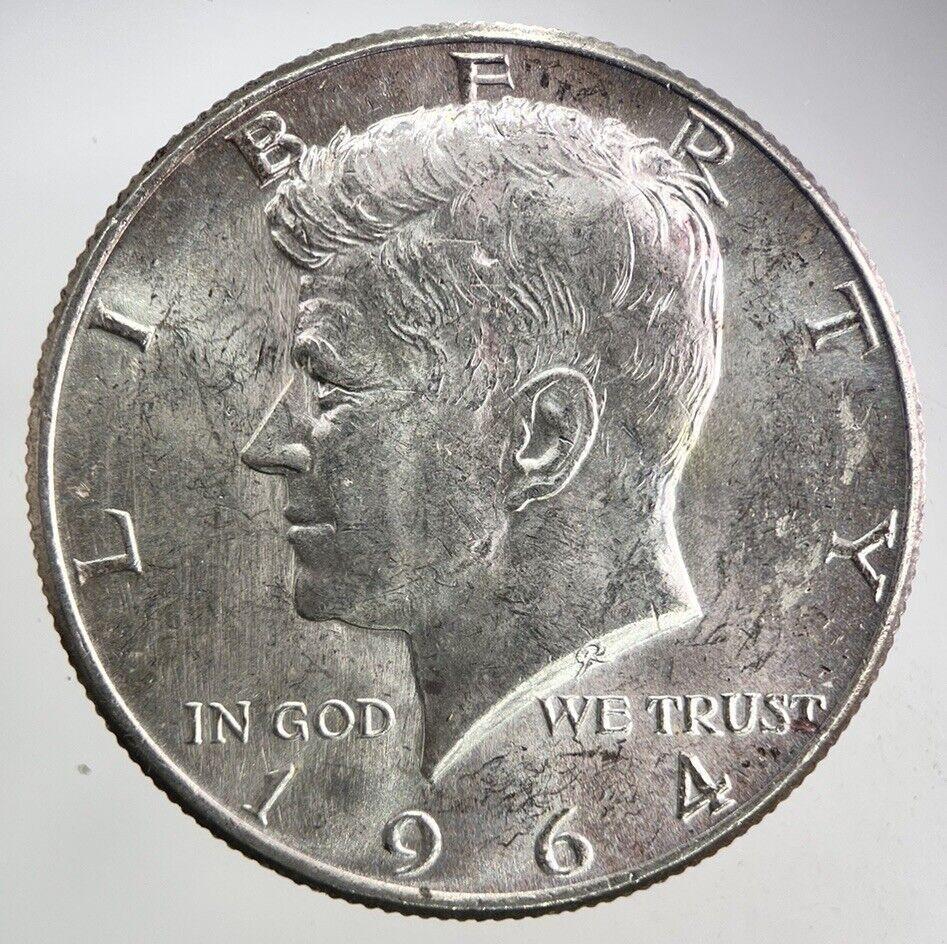 1964 US USA Kennedy Half Dollar Silver Coin | Very High Grade