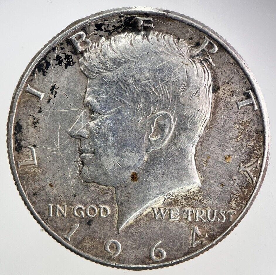 1964 US USA Kennedy Half Dollar Silver Coin | Fine Collectable Grade