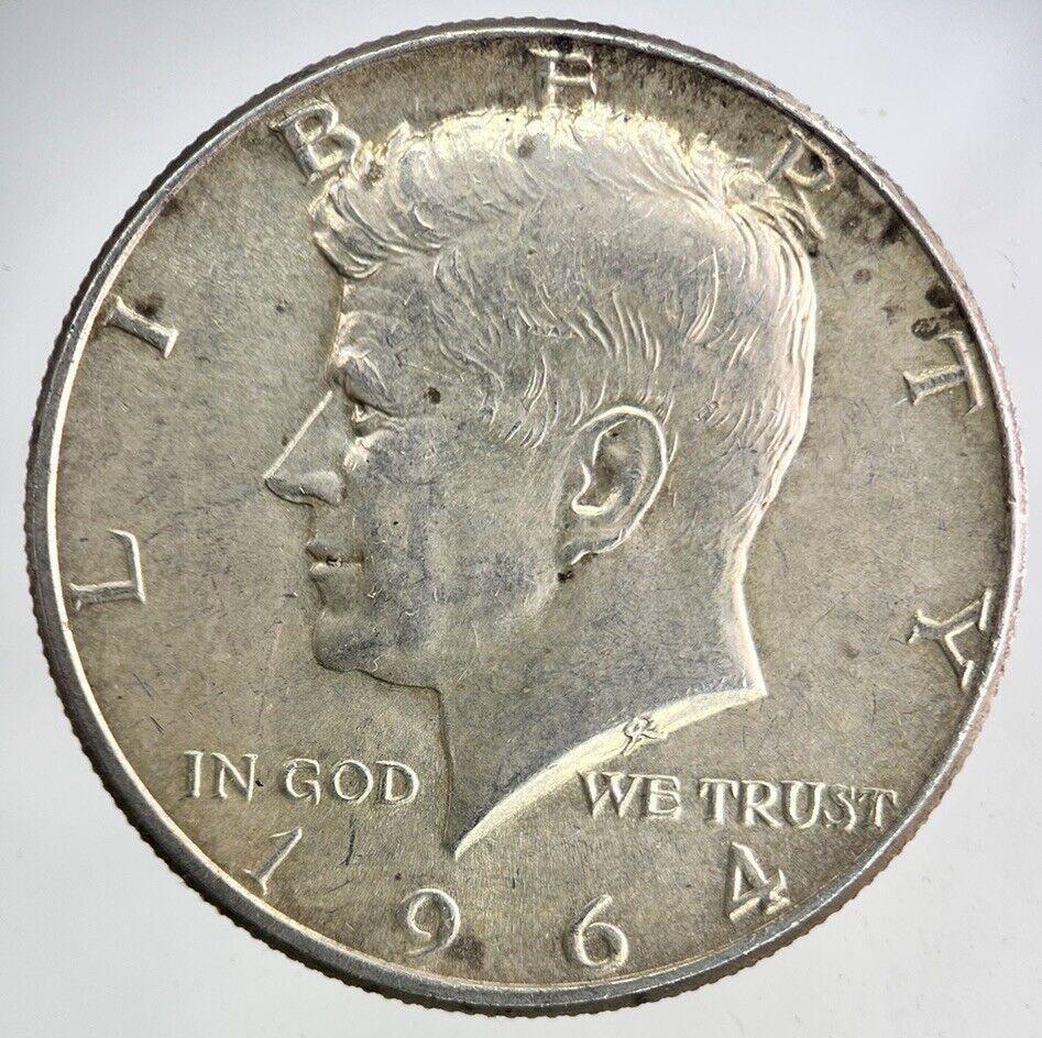 1964 US USA Kennedy Silver Half Dollar Coin | Very High Grade