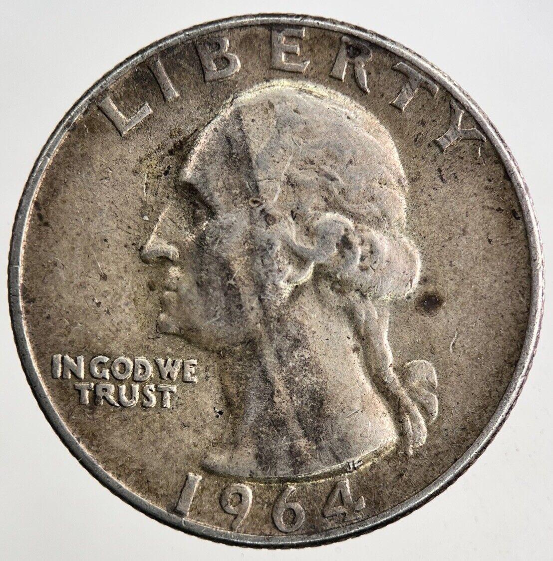 1964 US USA Quarter Dollar Silver Coin | Very High Grade