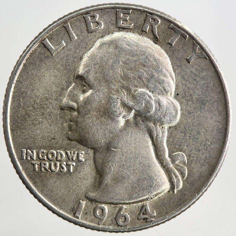 1964 US USA Quarter Dollar Silver Coin | Very High Grade