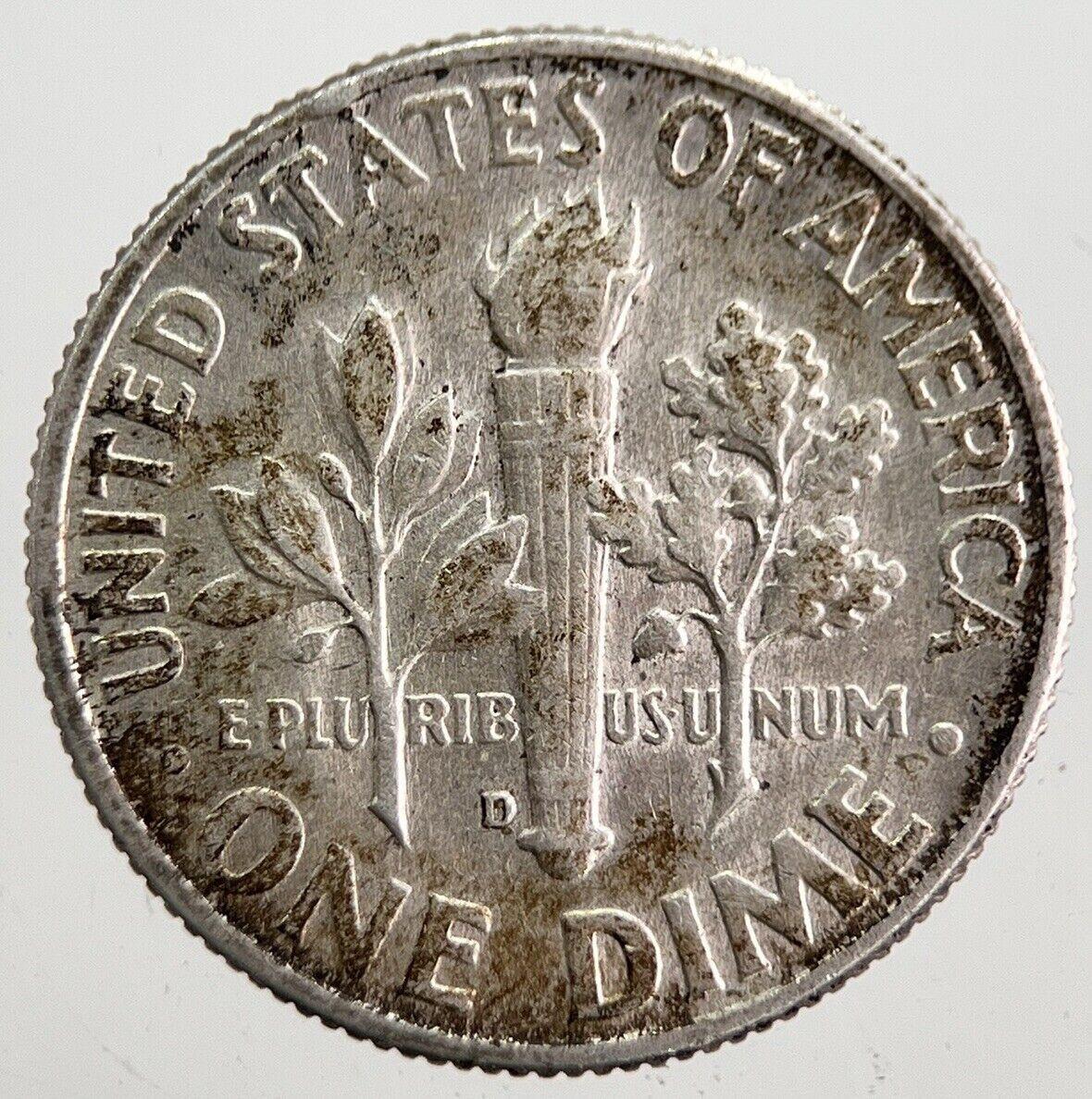 1964-D US USA Roosevelt Dime Silver Coin | Very High Grade | a7824