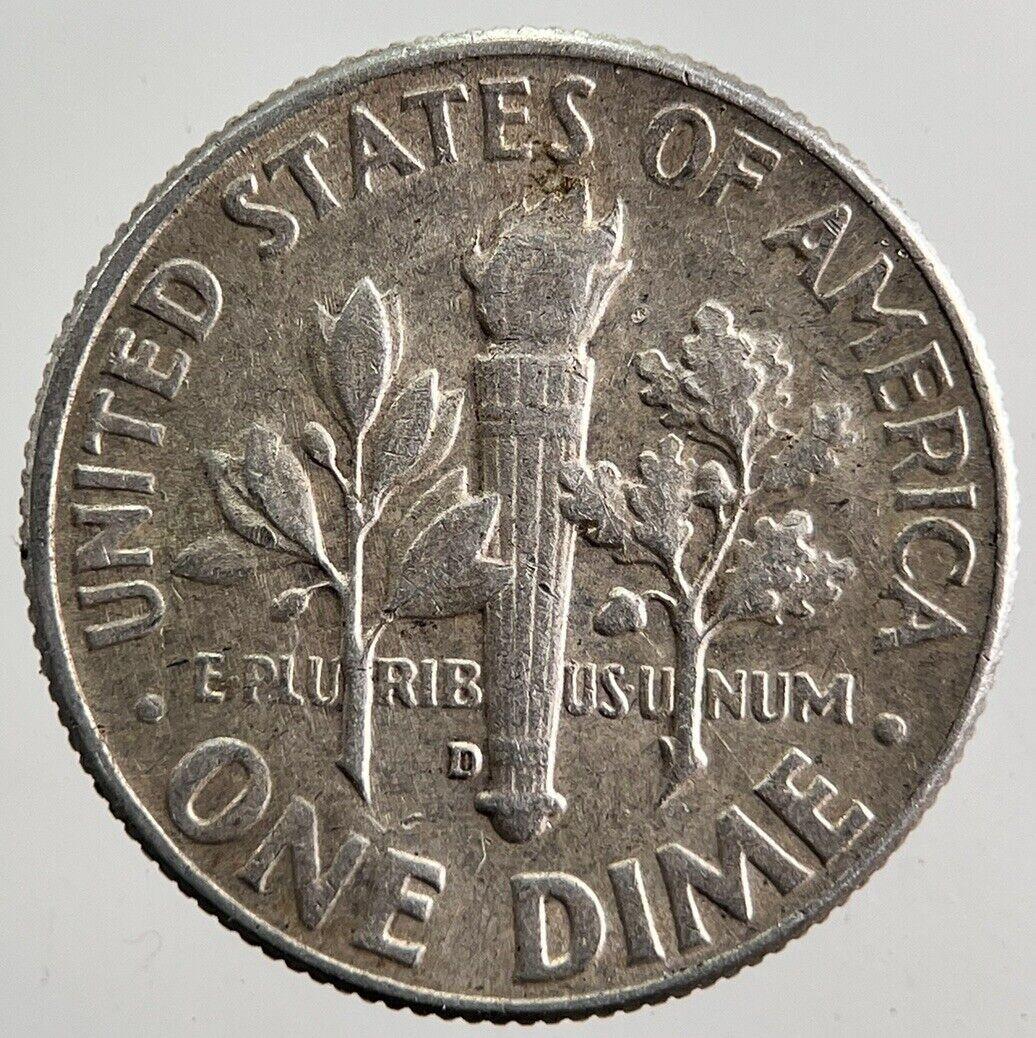 1964-D US USA Roosevelt Dime Silver Coin | Fine Collectable Grade