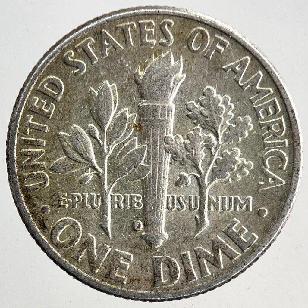 1964-D US USA Roosevelt One Dime Silver Coin | Very High Grade