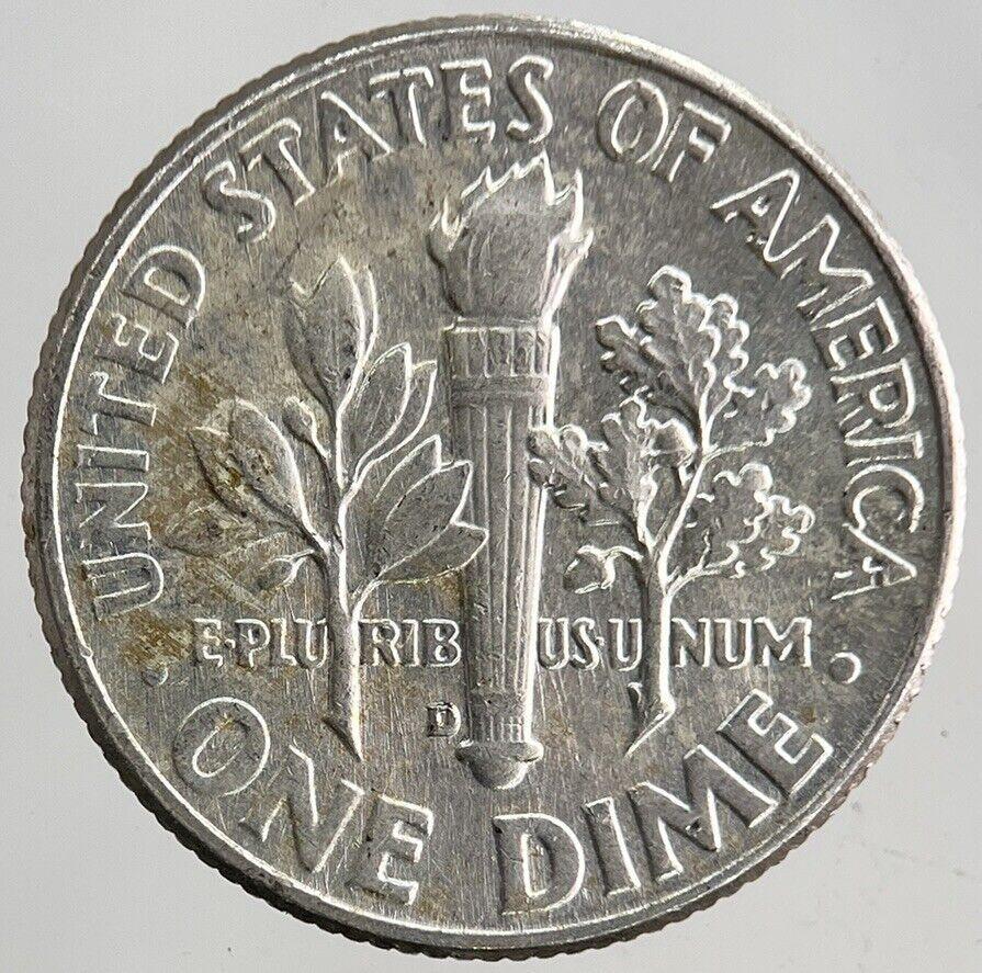 1964-D US USA Roosevelt One Dime Silver Coin | Very High Grade
