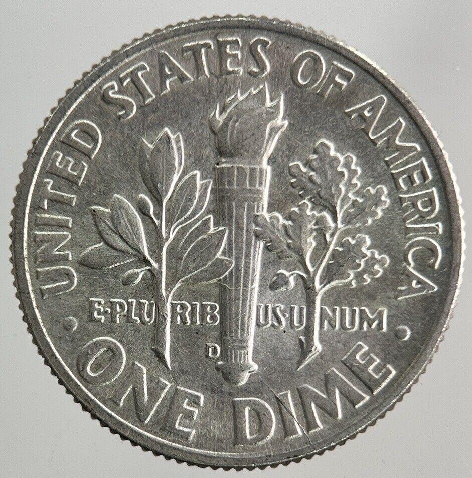 1964-D US USA Roosevelt One Dime Silver Coin | Very High Grade