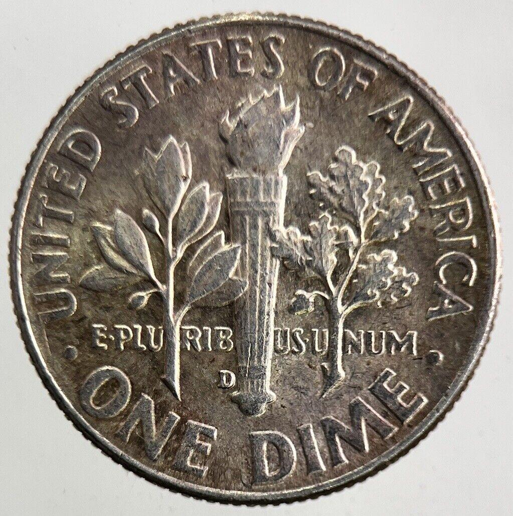 1964-D US USA Roosevelt One Dime Silver Coin | Very High Grade