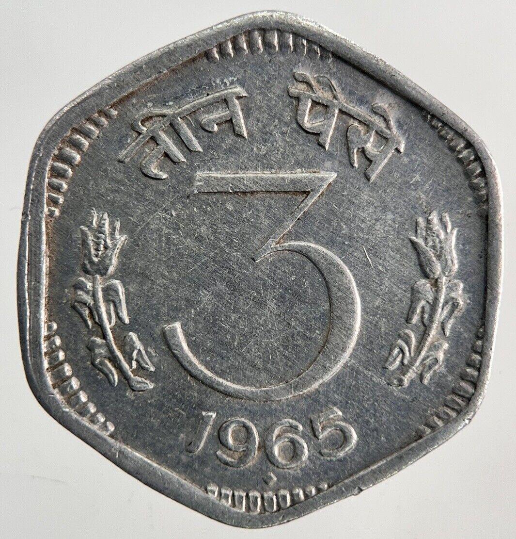 1965 India 3 Paise Coin | Fine Collectable Grade