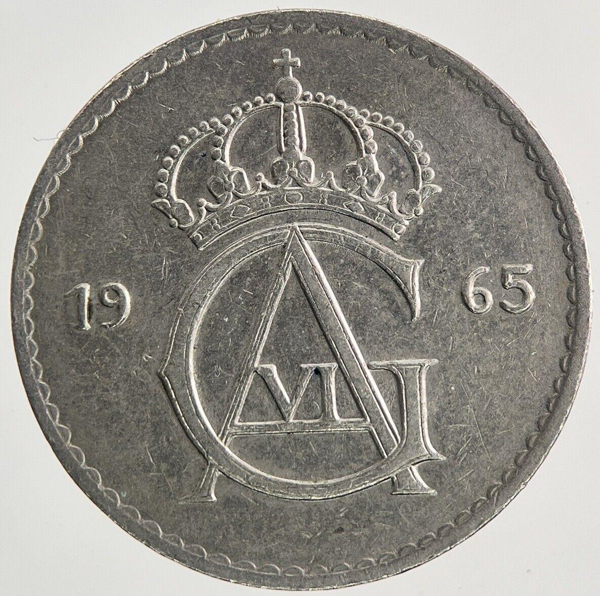 1965 Sweden 50 Ore Coin | Very High Grade