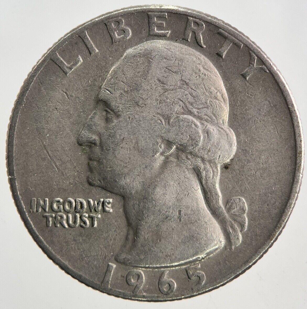 1965 US USA Quarter Dollar Coin | Fine Collectable Grade