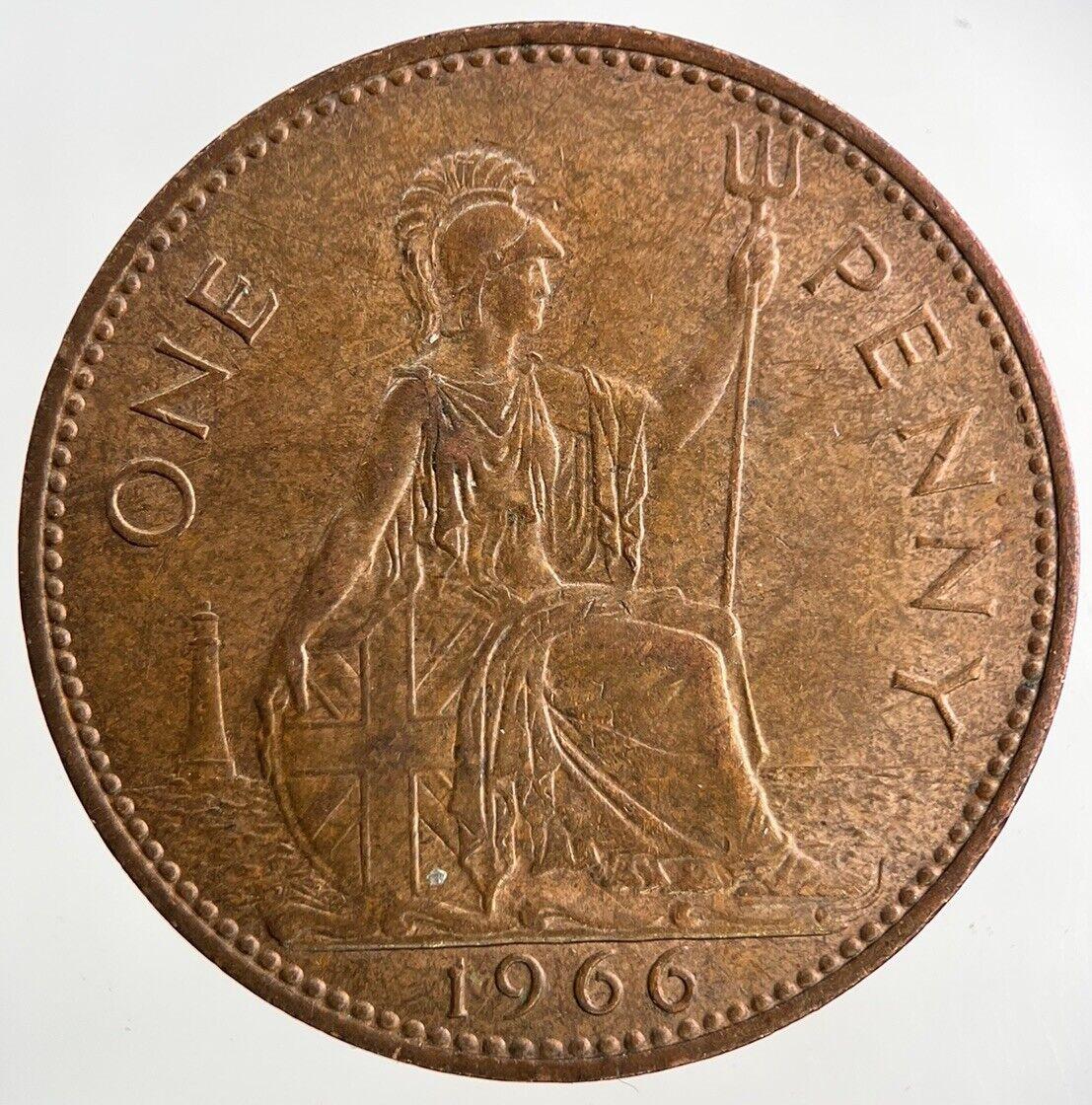 1966 Elizabeth II 2nd One Penny Coin | Fine Collectable Grade