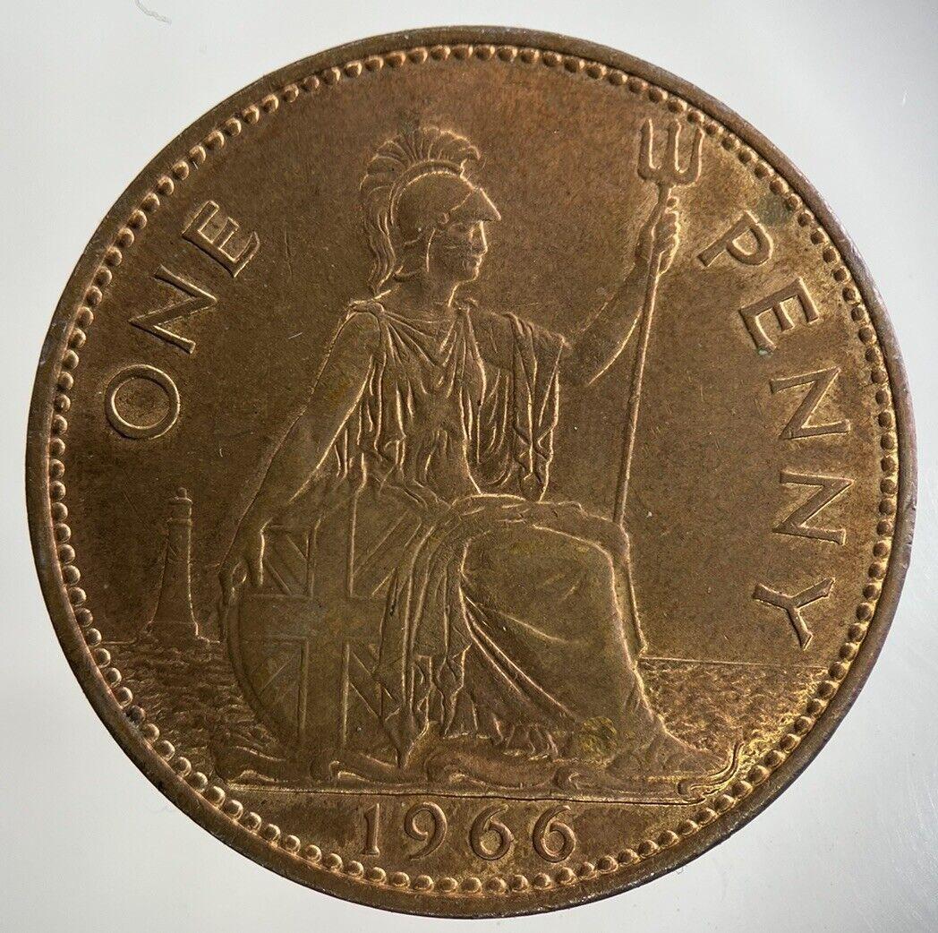 1966 Elizabeth II 2nd One Penny Coin | Fine Collectable Grade