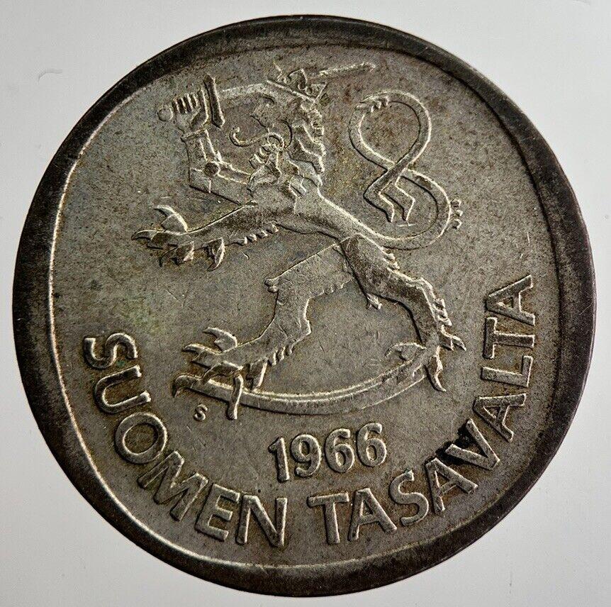 1966 Finland 1 Markka Silver Coin | Fine Collectable Grade | a8942