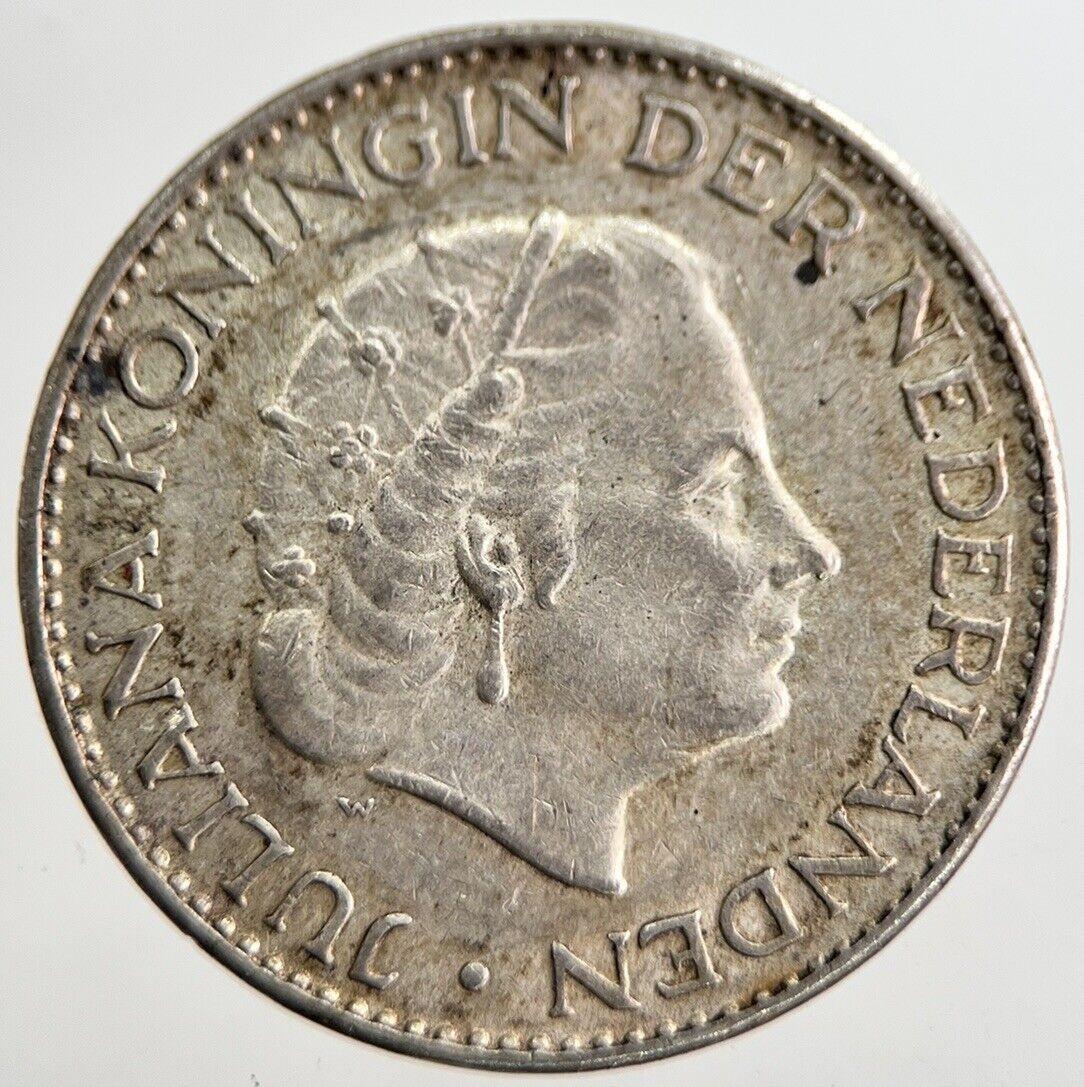 1966 Netherlands 1 Gulden Silver Coin | Very High Grade | a8930