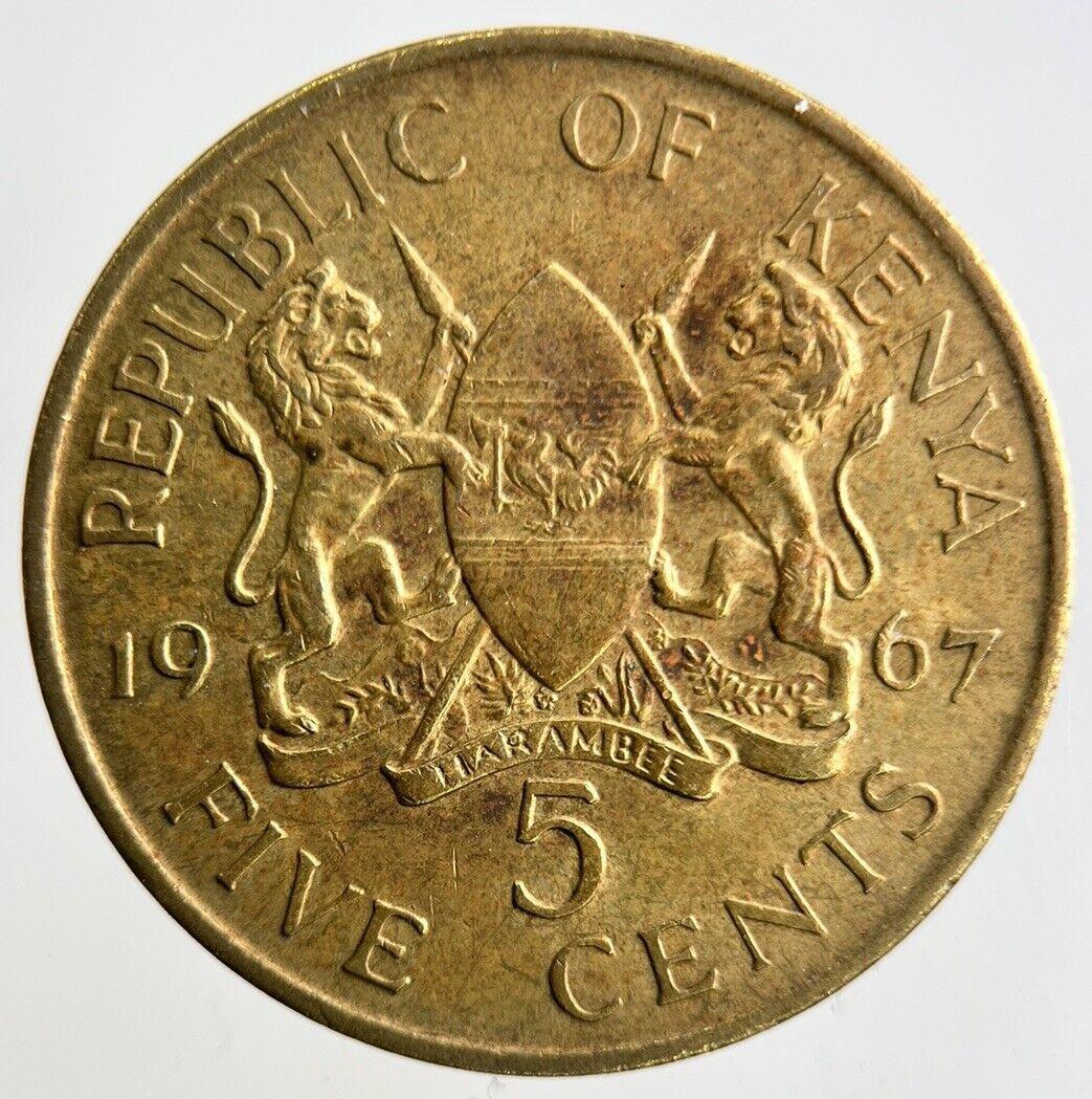 1967 Africa Kenya 5 Cents Coin | Fine Collectable Grade