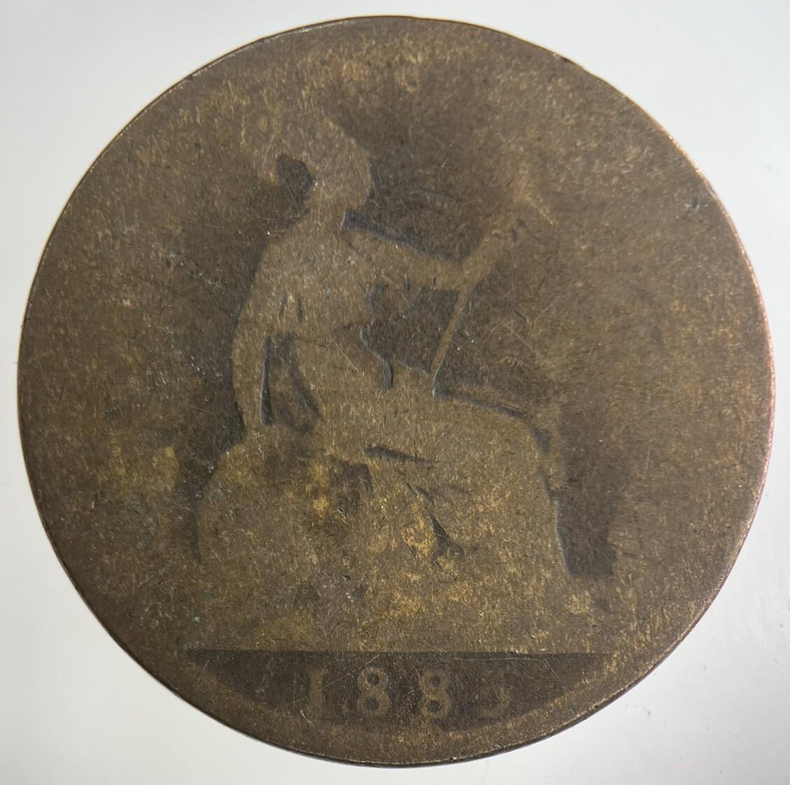 1885 Victoria One Penny Coin | Collectable Grade