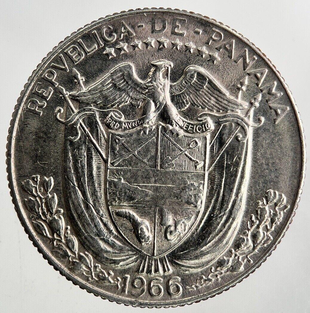 1966 Panama Quarter 1/4 Balboa Coin | Fine Collectable Grade