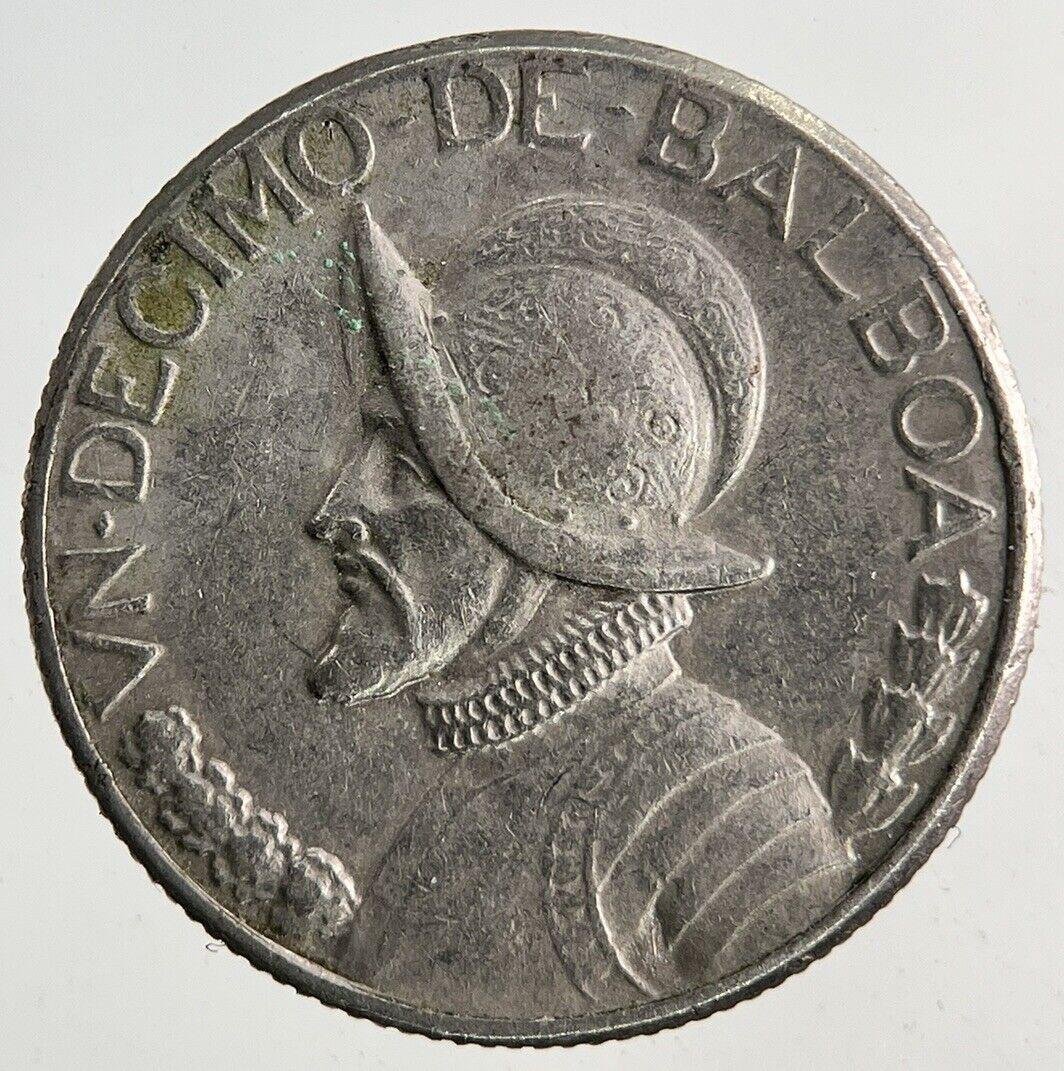 1966 Panama Un Decimo 1/10 Balboa Coin | Fine Collectable Grade