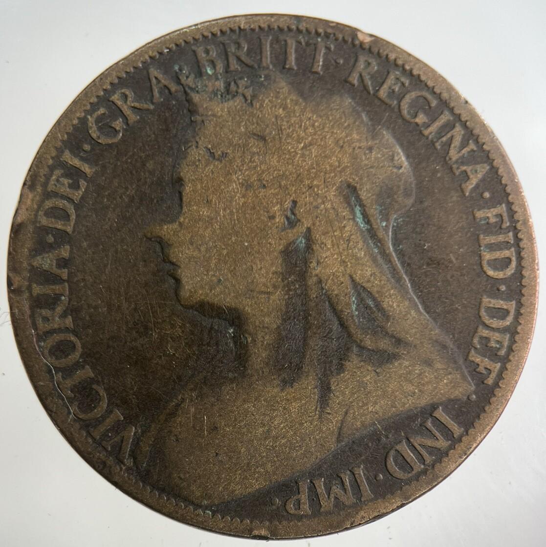 1897 Victoria One Penny Coin | Collectable Grade