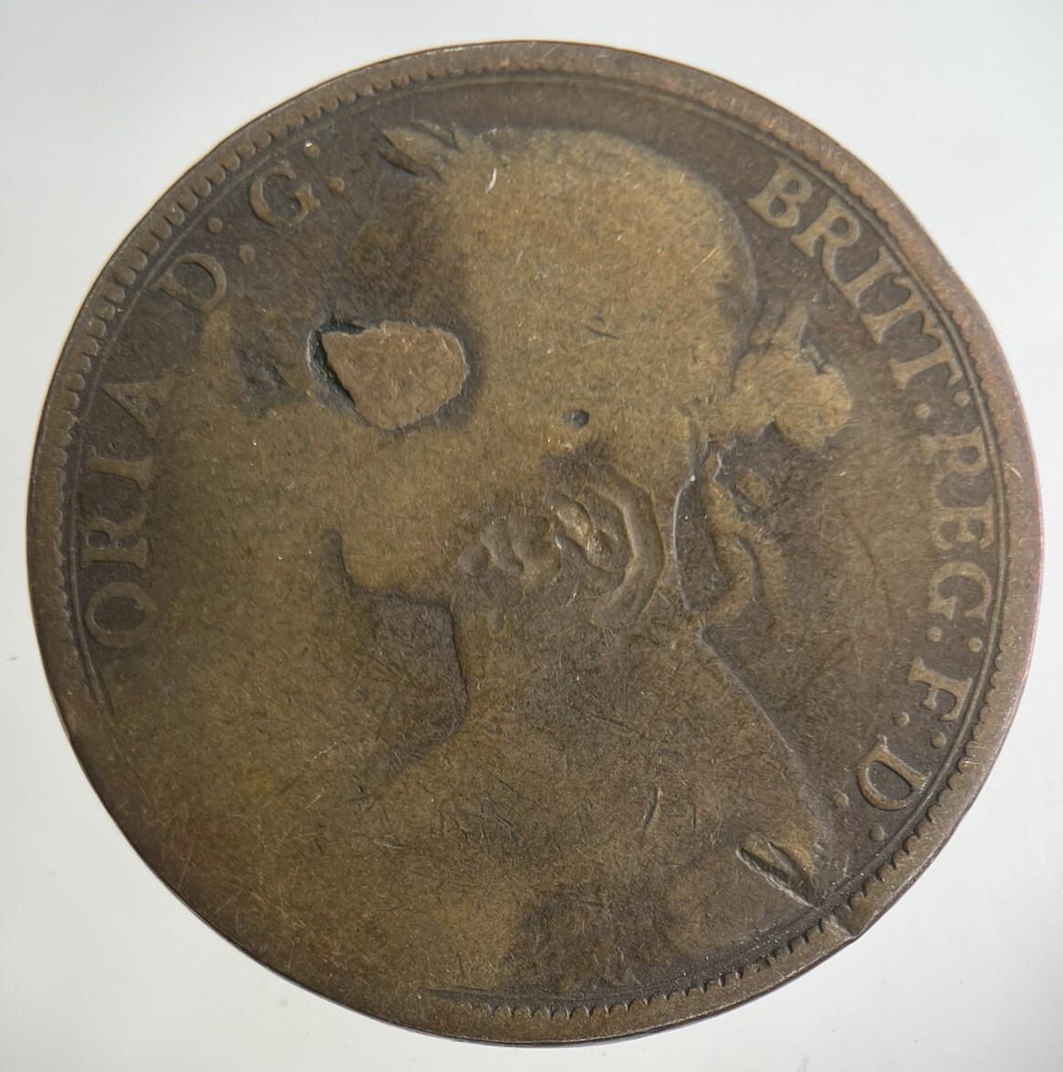 1889 Victoria One Penny Coin | Collectable Grade