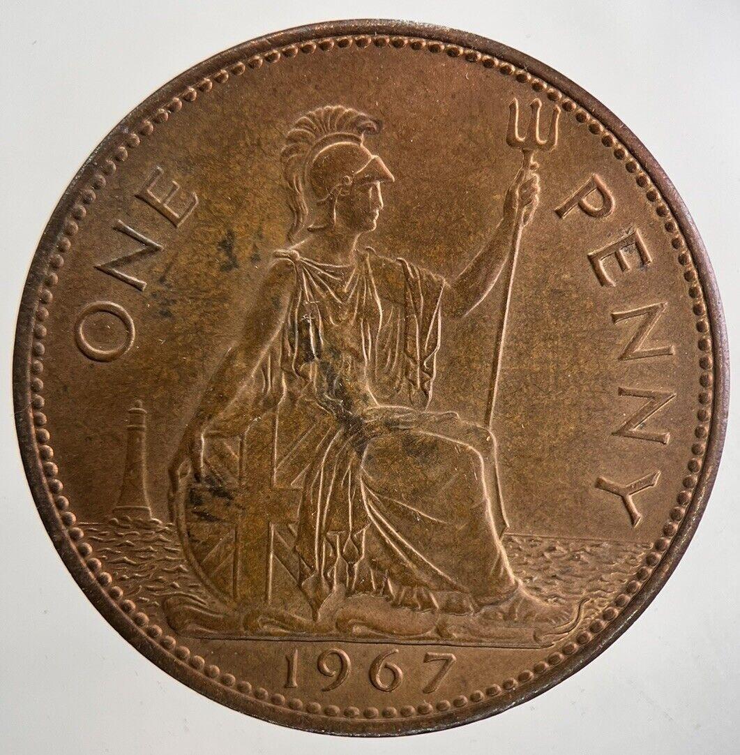 1967 Elizabeth II 2nd One Penny Coin | Very Fine Grade