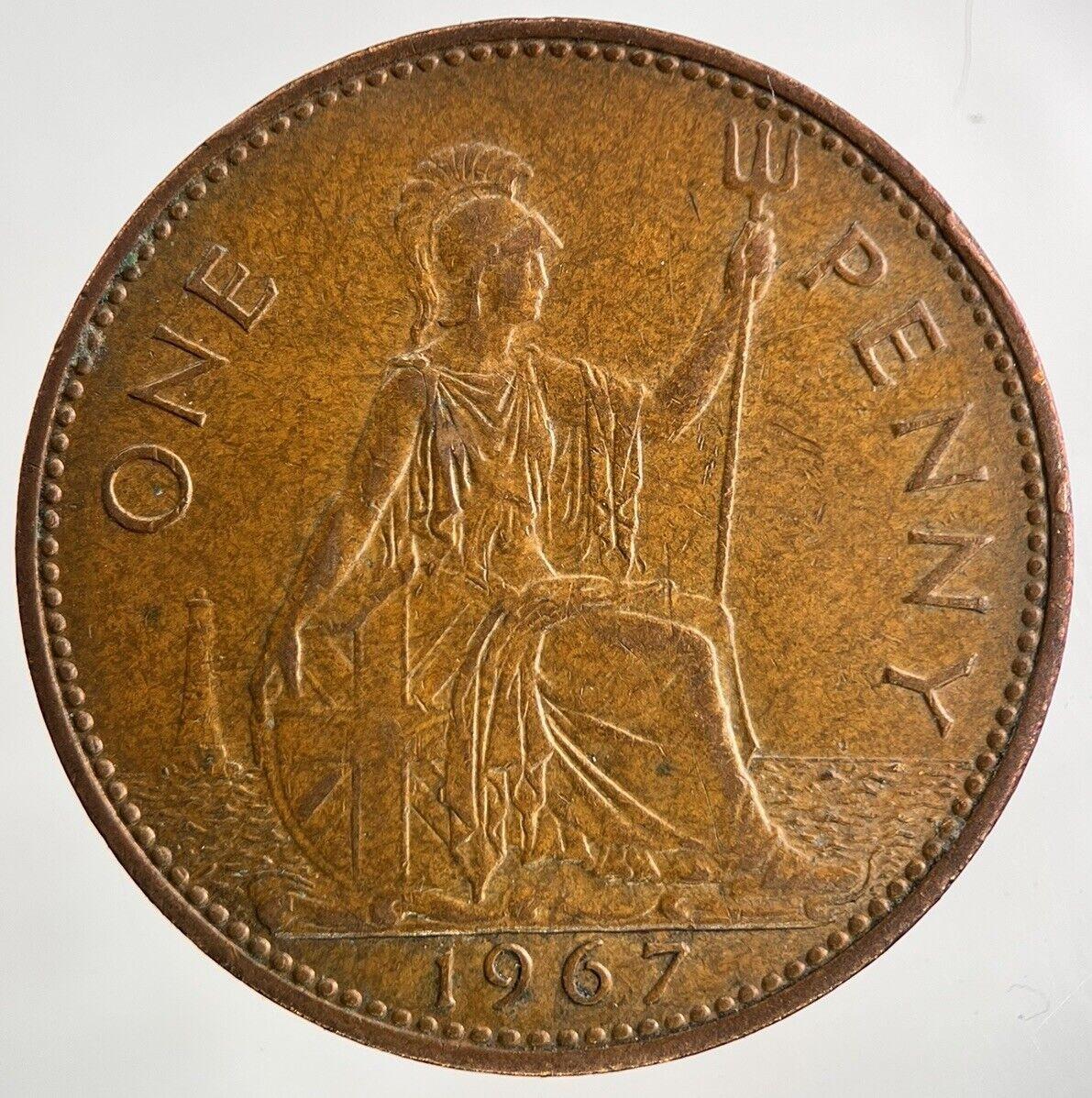 1967 Elizabeth II 2nd One Penny Coin | Fine Collectable Grade