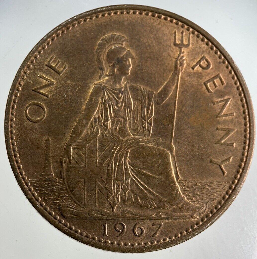 1967 Elizabeth II 2nd One Penny Coin | Very Fine Grade