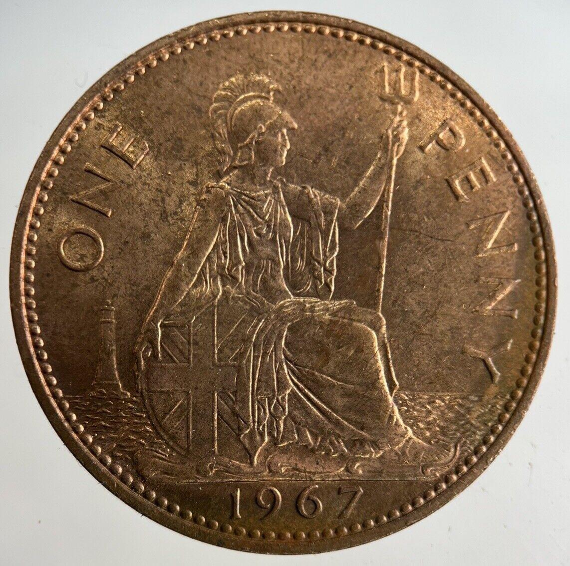 1967 Elizabeth II 2nd One Penny Coin | Very Fine Grade