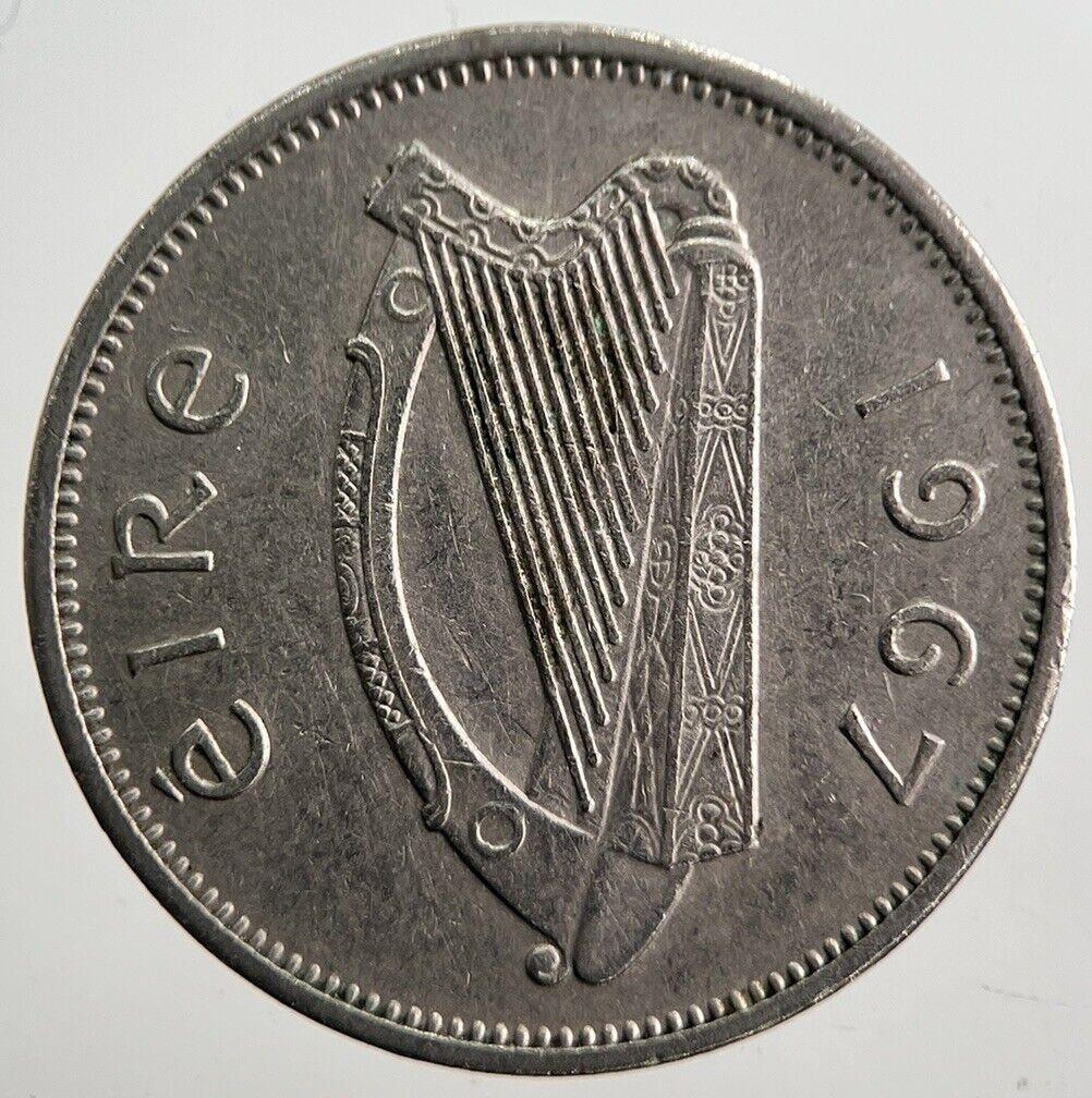 1967 Irish Dog Sixpence Coin | Very High Grade | a7405
