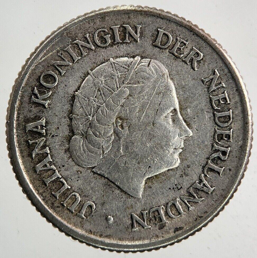 1967 Netherlands 1/4 Quarter Gulden Silver Coin | Fine Collectable Grade