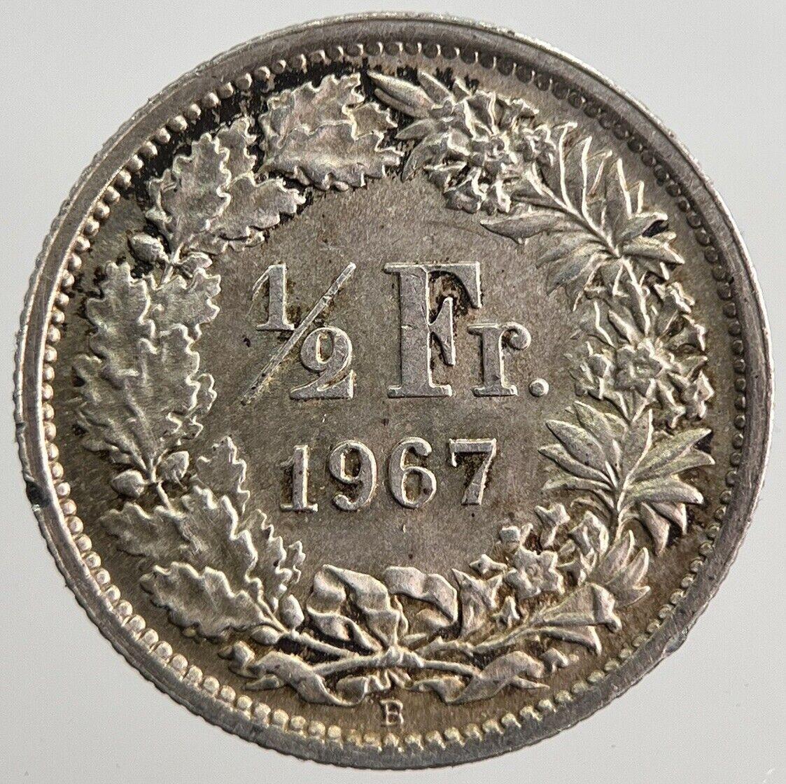 1967 Switzerland 1/2 Half Franc Silver Coin | Very High Grade | a2613