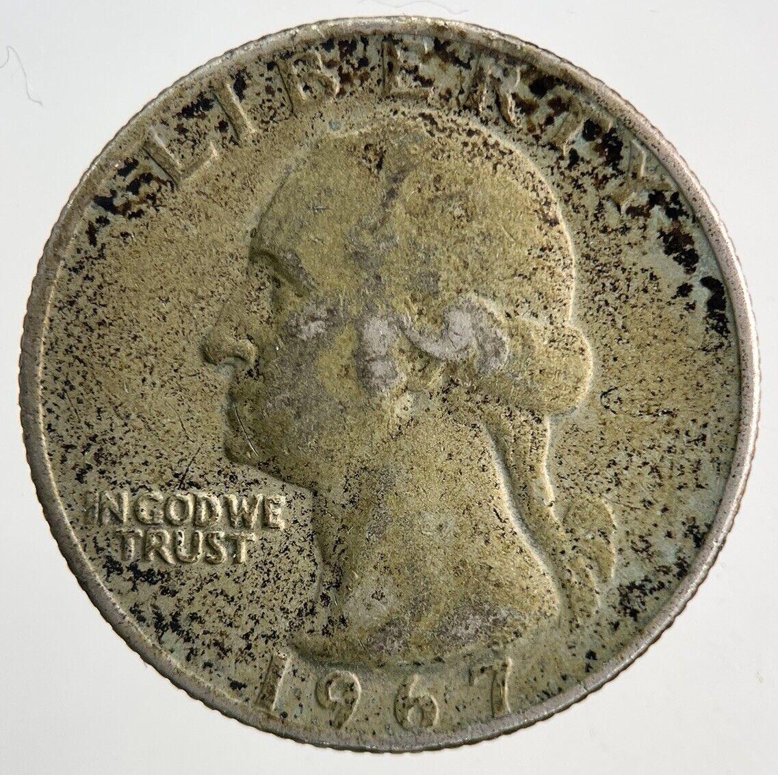 1967 US USA One Quarter Coin | Fine Collectable Grade