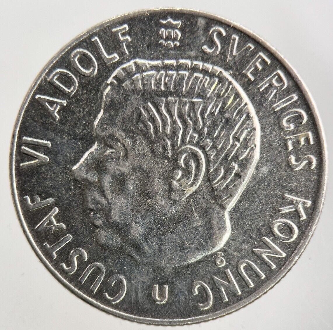 1967 Sweden 1 Krona Silver Coin | Fine Collectable Grade