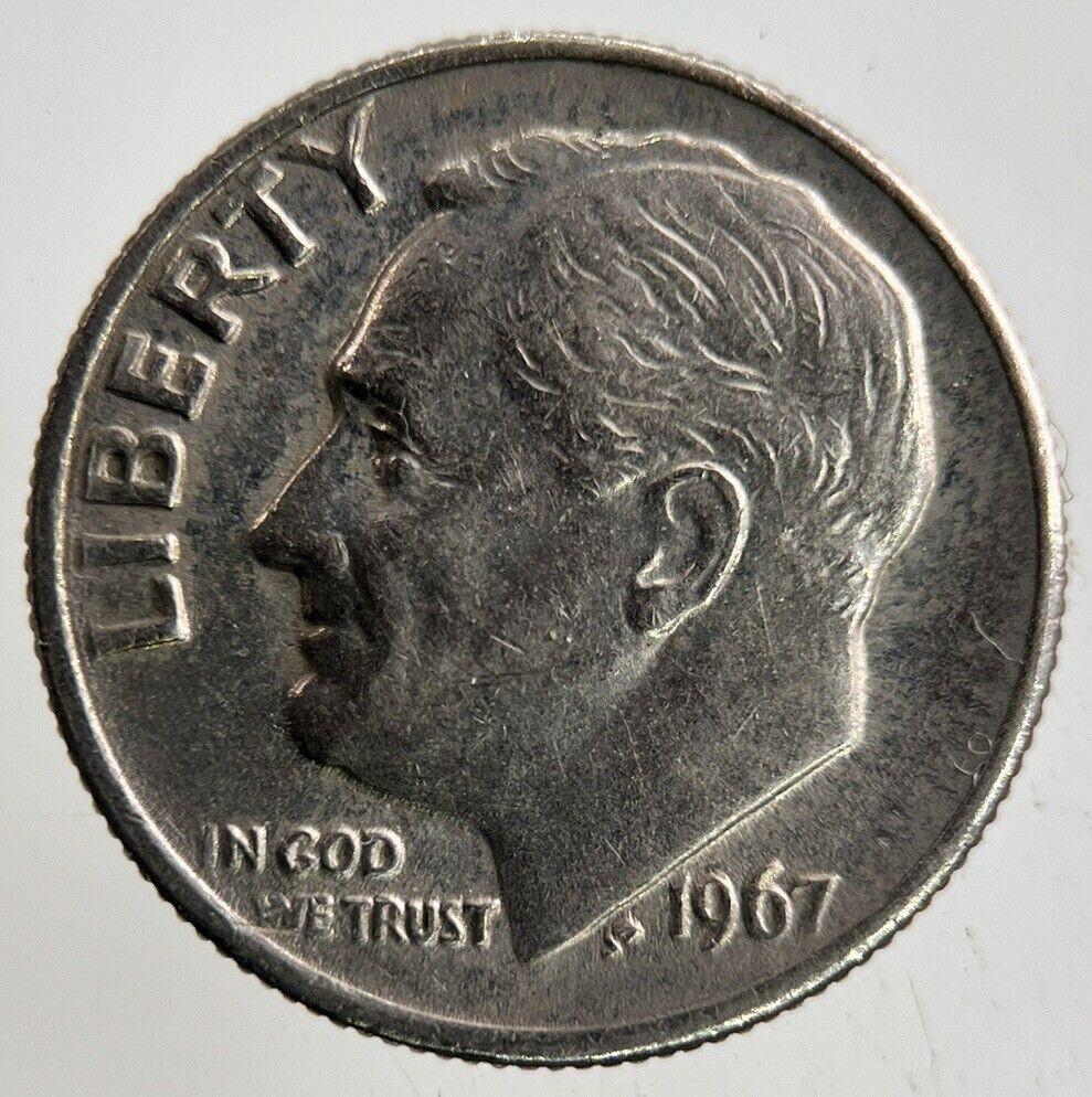 1967 US USA Roosevelt Dime Coin | Fine Collectable Grade
