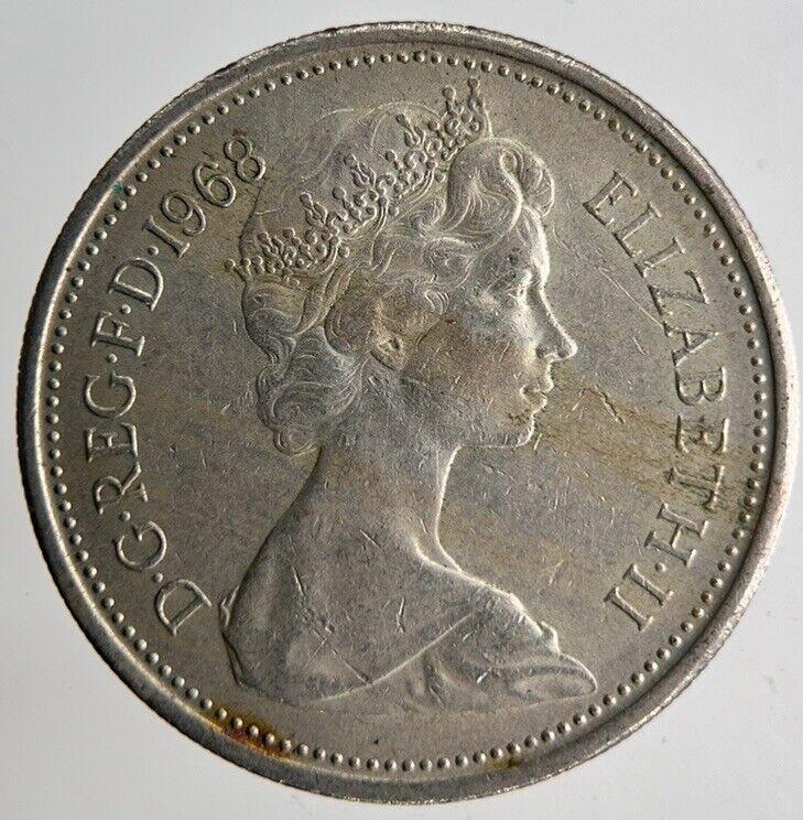 1968 Elizabeth II 5p Five 5 Pence Coin | Fine Collectable Grade