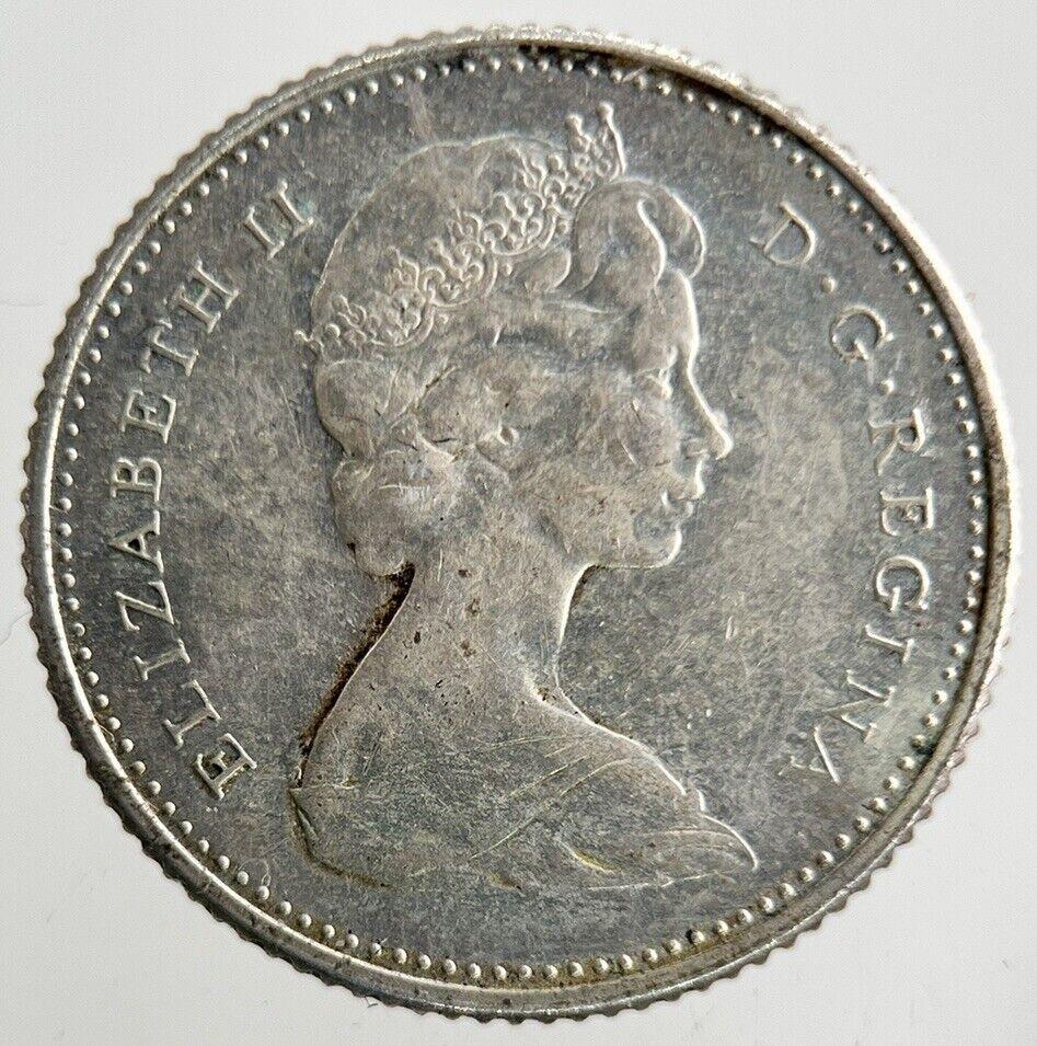 1968 Canada 10 Cents Silver Coin | Fine Collectable Grade